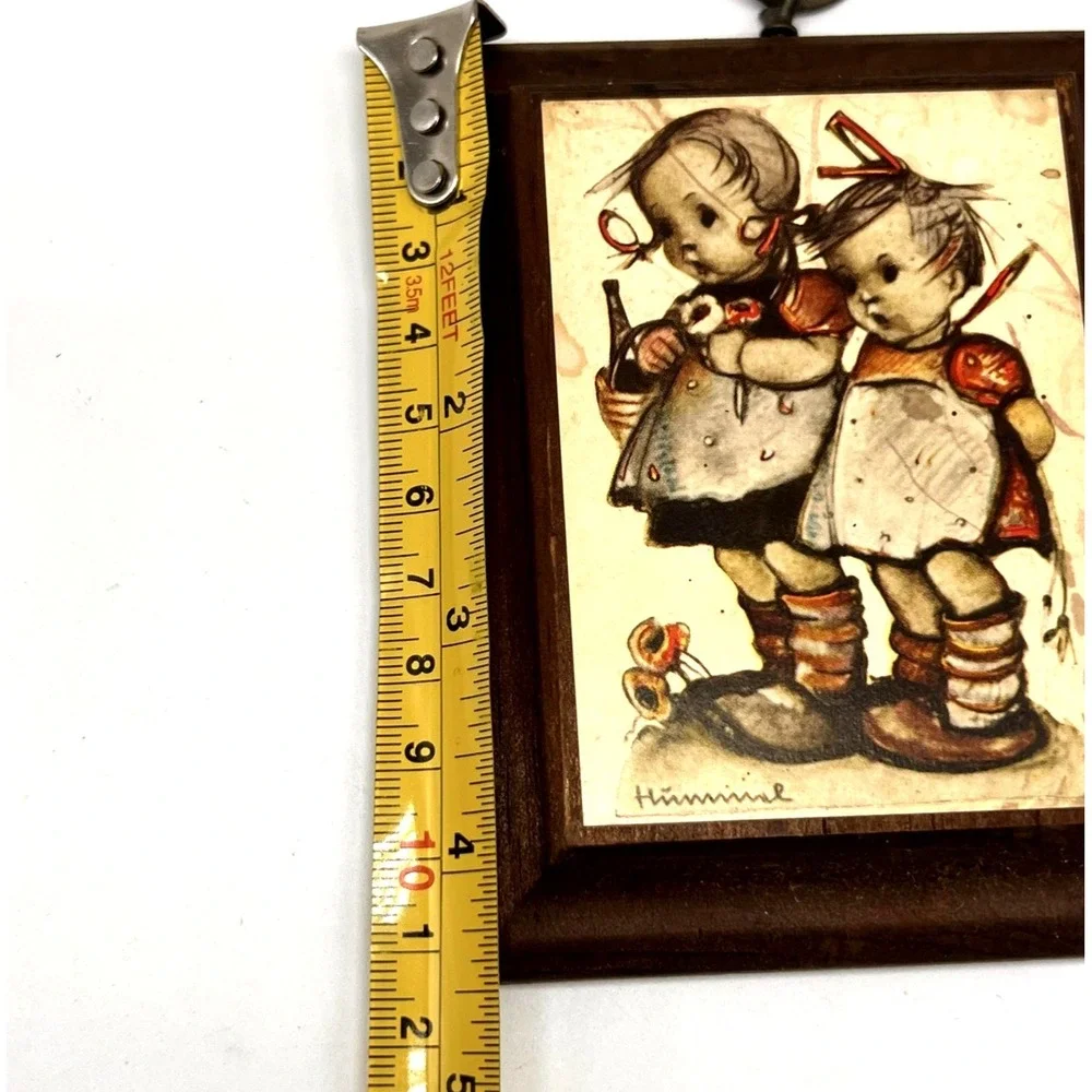 Vintage Hummel Wood Wall Plaques Lot of 3 Hanging Wall Art Boy and Girl Panels - Picture 2 of 16